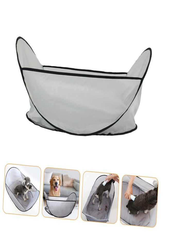 BCOATH Pet Shearing Bib Dog Haircut Apron Washable Hair Collector Foldable Grooming Hair Catcher for Home Use Cats and Dogs - Image 4